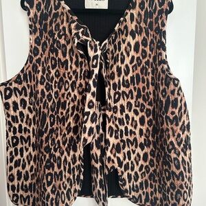 Damson Madder Leopard Tilly Gilet - UK size!